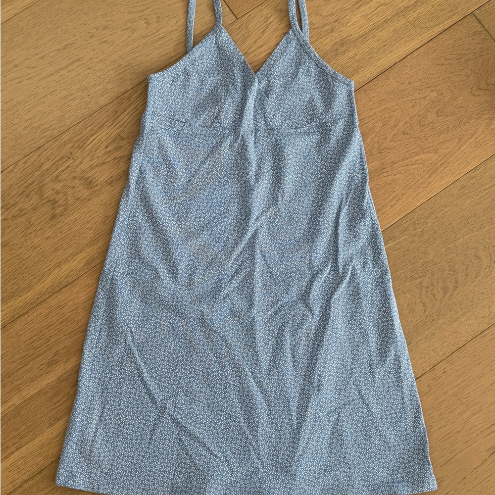 Brandy Melville Blue Spaghetti Strap Mini Dress